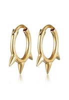 Elli Dames Creolen Spike Trend Must-Have in 925 Sterling Zilver Verguld