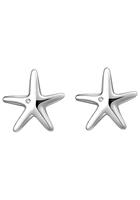Jobo Paar Ohrstecker »Seestern«, 925 Silber mit 2 Zirkonia