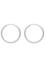 Adelia´s Paar Creolen »Silber 925 Sterling Silver Ohrringe - Creolen«, 925 Sterling Silber Ø 1.3 cm