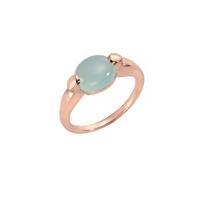 Jamelli Ring »925/- Sterling Silber rosévergoldet mit Chalcedon«