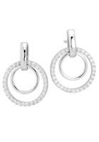 NANA KAY Paar Ohrstecker »Swinging Silver, Kreise, ST1591«, mit Zirkonia