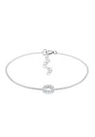 Elli Damesarmband cirkel kristallen in 925 sterling zilver