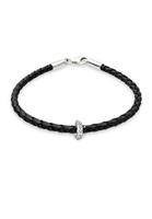 Elli Dames gevlochten met kristallen in 925 sterling zilver
