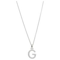 Smart Jewel Kette mit Anhänger »Buchstabe G mit Zirkonia Steine, Silber 925«