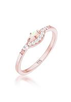 Elli Dames Vintage Precious met Zirconia Marquise Opal in 925 Sterling Silver