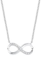 amor Ketting met hanger voor dames, 925 Sterling zilver, zirkonia synth. | Oneindigheid
