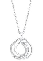 amor Ketting met hanger voor dames, 925 Sterling zilver, zirkonia synth.