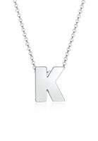 Elli Dames Letter K Minimal in 925 Sterling Zilver