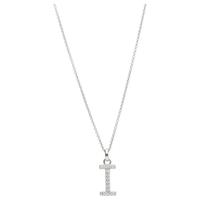 Smart Jewel Kette mit Anhänger »Buchstabe I mit Zirkonia Steine, Silber 925«