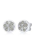 Elli Dames cirkel met kristallen in 925 sterling zilver