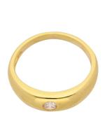 Adelia´s Kettenanhänger »Gold 14 k (585) Motiv - Anhänger«, Taufring 14 k 585 Gelbgold mit Zirkonia Ø 1.12 cm