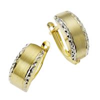 CELESTA Creolen »333/- Gelbgold bicolor diamantiert«