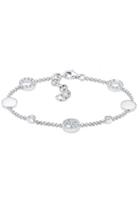 Elli Armband »Kreis Plättchen Swarovski Kristalle 925 Silber«