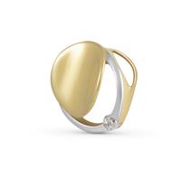 Vivance Anhänger »333/- Gelbgold bicolor Zirkonia«