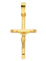 Adelia´s Kettenanhänger »Gold 9 k (375) Kreuz Anhänger«, Korpus 9 k 375 Gelbgold
