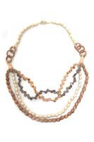 COLLEZIONE ALESSANDRO Lange Kette »Nicole«, mehrreihige Kette aus Holz