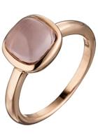 Jobo Fingerring, 925 Silber roségold vergoldet mit Glasstein