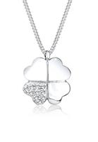 Elli Dames klaverblad met kristallen in 925 sterling zilver
