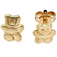 sigo Kinder Ohrstecker Teddy 333 Gold Gelbgold Ohrringe Kinderohrringe