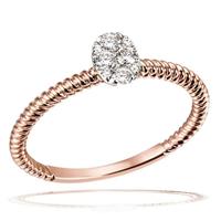 goldmaid Damenring 585/- Bicolor 10 Brillanten P2 0,17 ct.