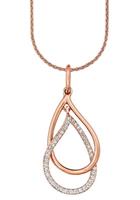 amor Ketting met hanger voor dames, 925 Sterling zilver, zirkonia synth. | druppel