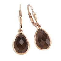 Jamelli Ohrhänger »925/- Sterling Silber mit Rauchquarz«
