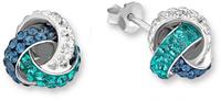 Amor Paar Ohrstecker »9202409, Knoten«, mit Swarovski Kristallen