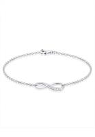 Elli Armbanden Dames met Infinity Symbol met Zirconia kristal in 925 Sterling Zilver