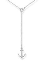 Thomas Sabo Kette mit Anhänger »Anker, KE1853-051-14-L45v«, mit Zirkonia