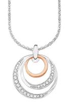 Amor Kette mit Anhänger »Kreis in Kreis, 9596171«, mit Zirkonia