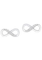 Amor Paar Ohrstecker »Infinity / Unendlichkeitsschleife«, mit Zirkonia