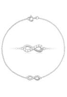 Firetti Silberarmband »Infinity/Unendlichkeitsschleife«, mit Zirkonia