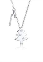 Elli Dames Sparrenboom Hanger Speels 925 Sterling Zilver