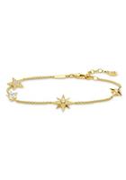 Thomas Sabo Armband »Sterne gold, A1916-414-14-L19v«, mit Zirkonia