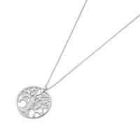 Smart Jewel Kette mit Anhänger »Lebensbaum mit Zirkonia, Silber 925«