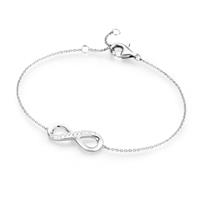 Smart Jewel Armband »Infinityzeichen als Mittelteil mit Zirkonia, Silber 925«