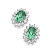 Smart Jewel Paar Ohrstecker »elegant, farbige Steine und weiße Zirkonia, Silber 925«