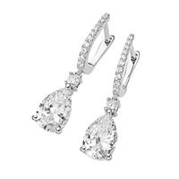 Smart Jewel Paar Creolen »mit funkelnden Zirkonia Steinen, Silber 925«