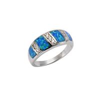 Vivance Ring »925/- Sterling Silber synth. Opal Zirkonia«