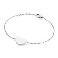 Smart Jewel Armband »Herz als Zwischenteil, Silber 925«