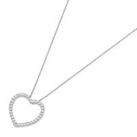 GIORGIO MARTELLO MILANO Kette mit Anhänger »Herz mit Zirkonia«