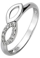Jobo Fingerring, 925 Silber mit 12 Zirkonia