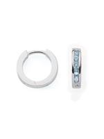 Adelia´s Paar Creolen »Silber 925 Sterling Silver Ohrringe - Creolen«, 925 Sterling Silber mit Zirkonia Ø 1.23 cm