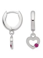 Adelia´s Paar Creolen »Silber 925 Sterling Silver Ohrringe - Creolen«, 925 Sterling Silber mit Zirkonia Ø 1.16 cm