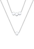 Elli Circle Geo Layer Geo 925 Zilver Rosegoud