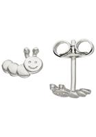 Jobo Paar Ohrstecker »Raupe«, 925 Silber