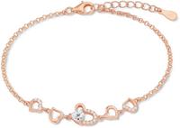 amor Armband voor dames, 925 Sterling zilver, zirkonia synth.