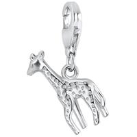 Rafaela Donata Zilveren bedel Giraffe Sterling zilver Zirkonia in Zilver