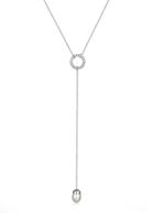 Elli Perlenkette »Y-Kette Swarovski Kristalle Perle 925 Silber«