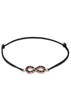 Elli dames Infinity met kristallen in 925 Sterling Zilver roségoud verguld